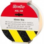 Fita anti-derrapante MacFer ASL-02 25mm 10m  preta/ amarela ref 040.0042 MACFER