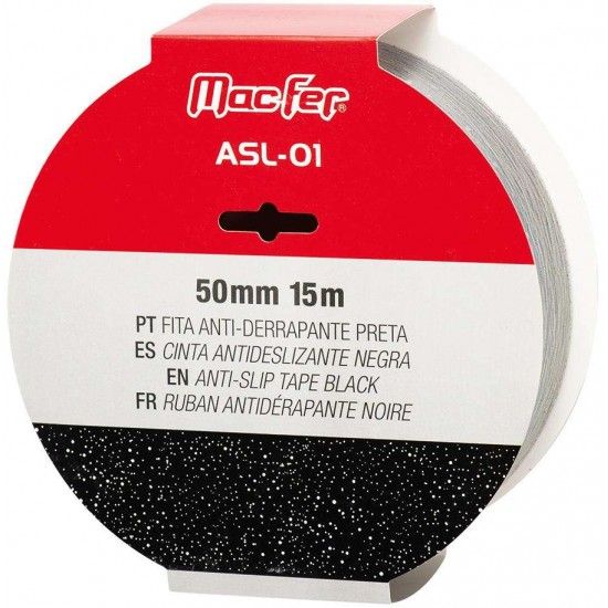 Fita anti-derrapante MacFer ASL-01 25mm 15m preta refª 040.0040 MACFER Fita anti-derrapante MacFer ASL-01 25mm 15m preta refª 040.0040 MACFER