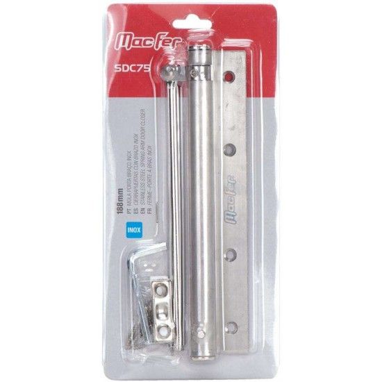 Mola porta brao inox SDC75 188mm ref 039.0010 MACFER