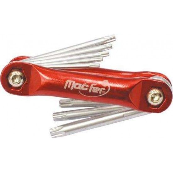 Jg. ch. "L" torx furada  MacFer HR-02 TH9~TH40 8ps ref 037.0079 MACFER
