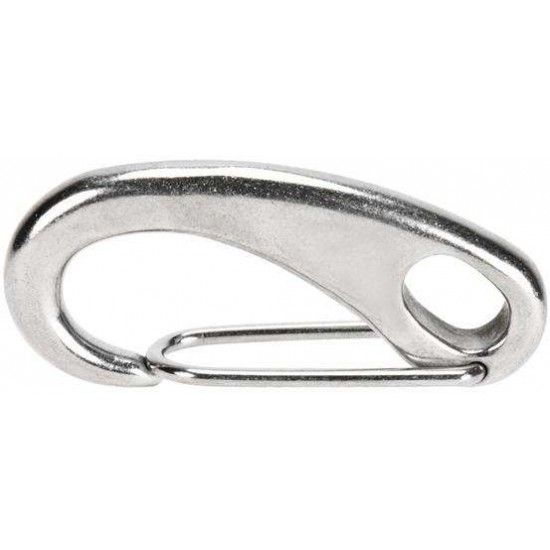 Mosquet�o bombeiro com mola & olhal inox AISI316 MBMO 10x 50mm ref� 035.0406 MACFER