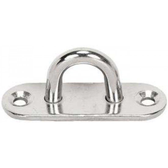 Ala "U" com base inox AISI316 MS0903  8mm (80x25mm) ref 035.0396 MACFER