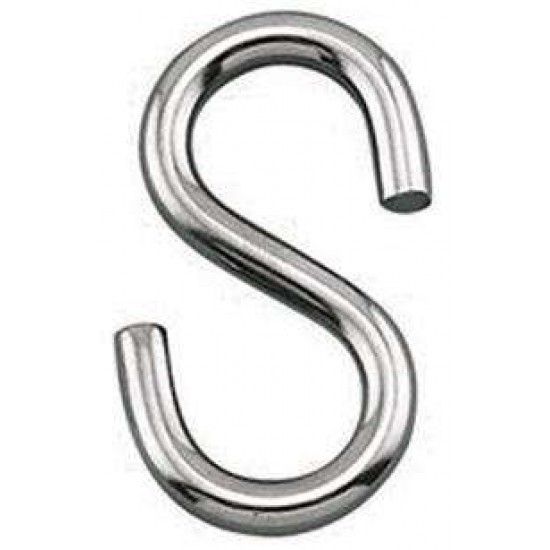 Gancho "S" inox AISI316 MS0610  5mm ref 035.0373 MACFER