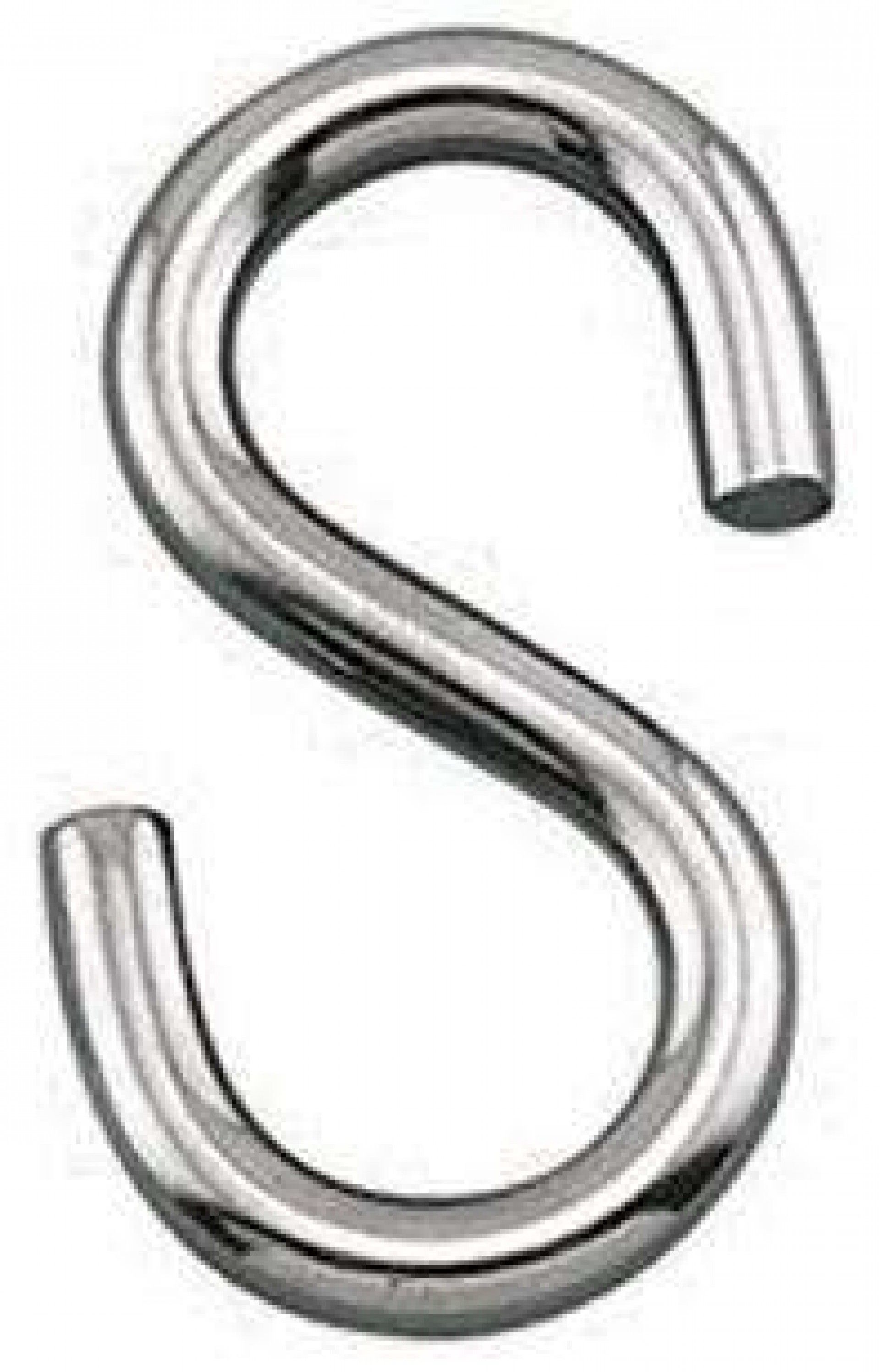 Gancho "S" inox AISI316 MS0610 3mm refª 035.0371 MACFER