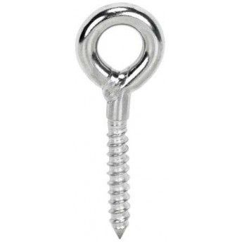 Argola soldada com rosca madeira inox AISI316 MS0506 6x 60mm refª 035.0343 MACFER Argola soldada com rosca madeira inox AISI316 MS0506 6x 60mm refª 035.0343 MACFER