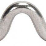 Passa cabos "U" inox AISI316 HTOM11 4mm refª 035.0315 MACFER Passa cabos "U" inox AISI316 HTOM11 4mm refª 035.0315 MACFER
