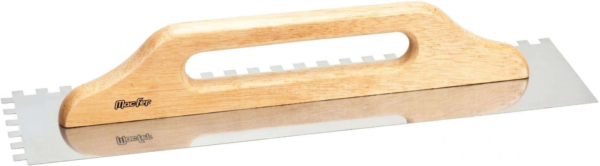 Talocha inox dent. MacFer CN903-1 480x130mm (10x10mm) refª 034.0018 MACFER