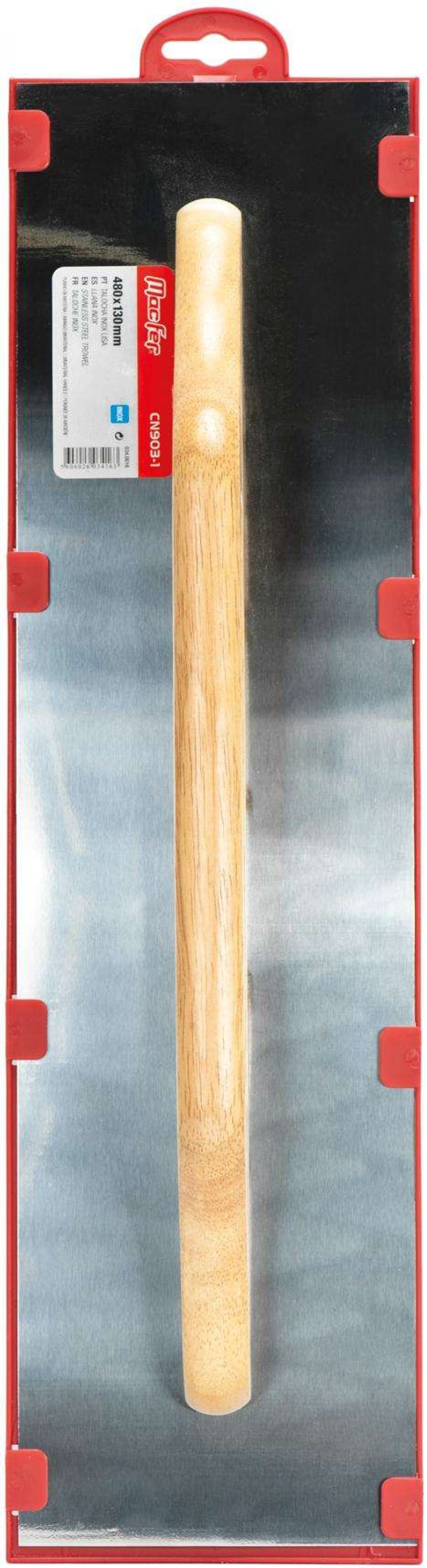 Talocha inox lisa MacFer CN903-1 480x130mm refª 034.0016 MACFER