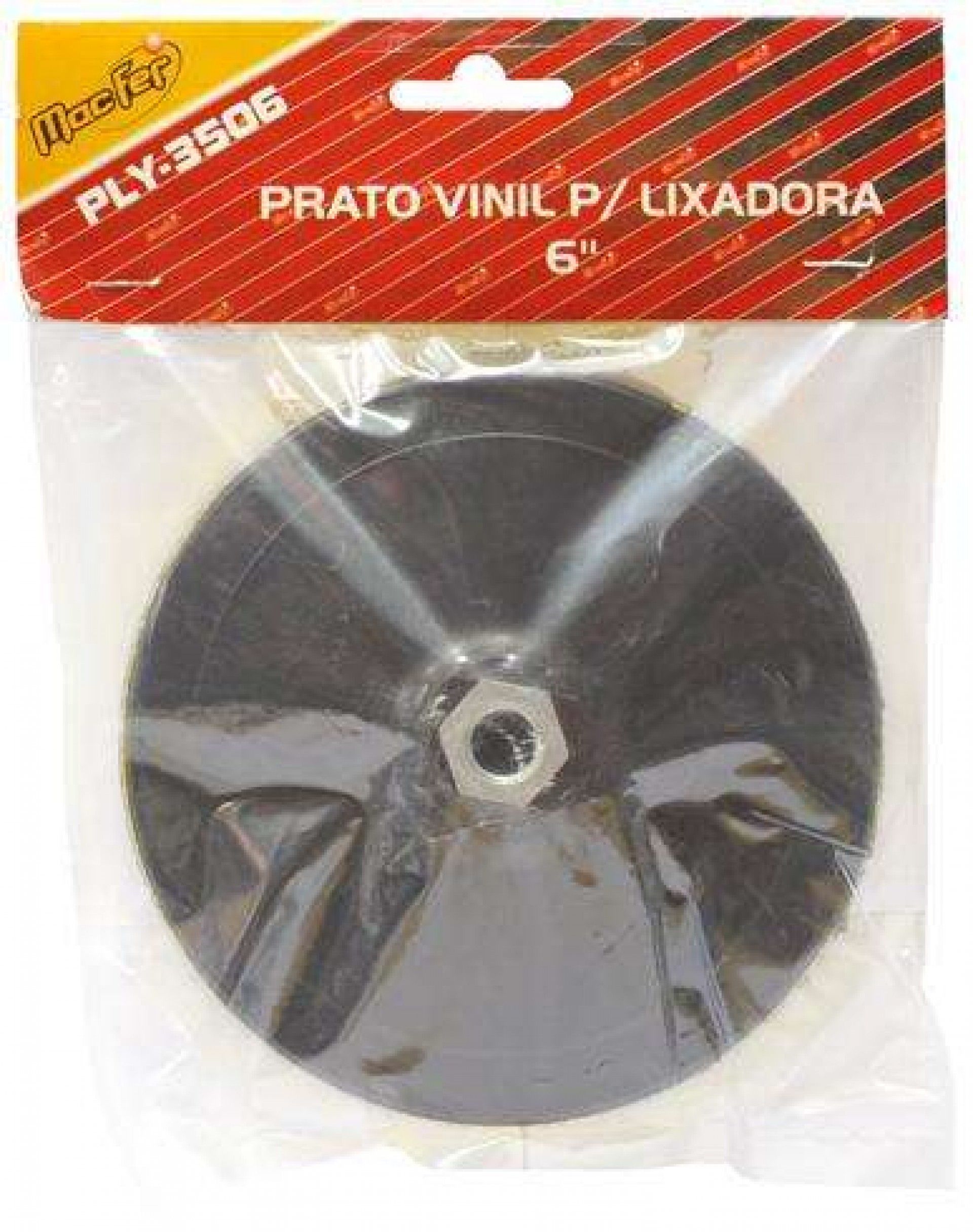 Prato vinil c/ velcro MacFer PLY-35 M14 115mm refª 033.0044 MACFER
