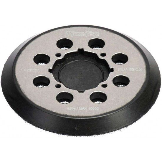 Prato velcro para lixadora PLV-BSCH 125mm 8 furos ref 033.0036 MACFER