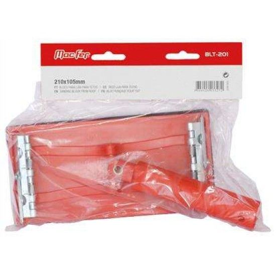 Bloco p/ lixa p/ tetos BLT-201 210x105mm refª 033.0027 MACFER Bloco p/ lixa p/ tetos BLT-201 210x105mm refª 033.0027 MACFER