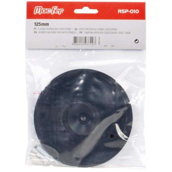 Flange borracha c/ perno MacFer RSP-010 115mm refª 033.0019 MACFER Flange borracha c/ perno MacFer RSP-010 115mm refª 033.0019 MACFER