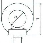 Olhal suspensão macho M10 Galvanizado refª 032.0081 MACFER Olhal suspensão macho M10 Galvanizado refª 032.0081 MACFER