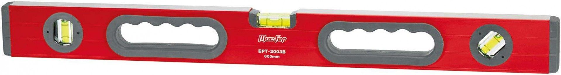 Nível bolhas alumínio MacFer EPT-2003B 2000mm refª 031.0098 MACFER