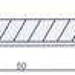 Lmina p/ x-acto SK4 MacFer S-80 9mm  ref 027.0072 MACFER