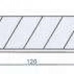 Lmina p/ x-acto SK4 MacFer H-126 25mm  ref 027.0070 MACFER
