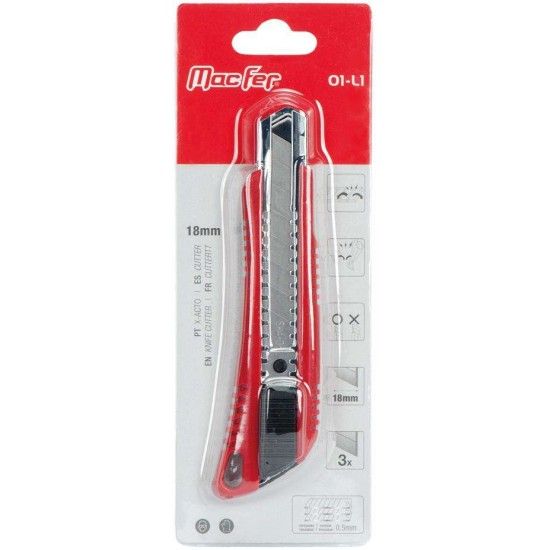 X-acto MacFer 01-L1 18mm refª 027.0055 MACFER X-acto MacFer 01-L1 18mm refª 027.0055 MACFER