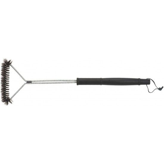 Escova ao com cabo plstico longo para barbecue EAMP-L-BBQI 530mm inox ref 025.0090 MACFER