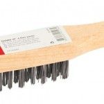 Escova ao c/ cabo madeira MacFer EAMM-4P 4 filas preta ref 025.0028 MACFER