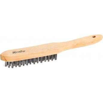 Escova ao c/ cabo madeira MacFer EAMM-4P 4 filas preta ref 025.0028 MACFER