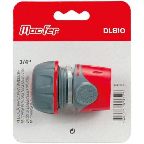 Ligação rápida para mangueira DL810 1/2",5/8" refª 024.0051 MACFER Ligação rápida para mangueira DL810 1/2",5/8" refª 024.0051 MACFER