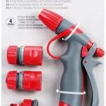 Kit pistola regulável plás. c/ acessórios MacFer 2371P 4pçs refª 024.0022 MACFER Kit pistola regulável plás. c/ acessórios MacFer 2371P 4pçs refª 024.0022 MACFER