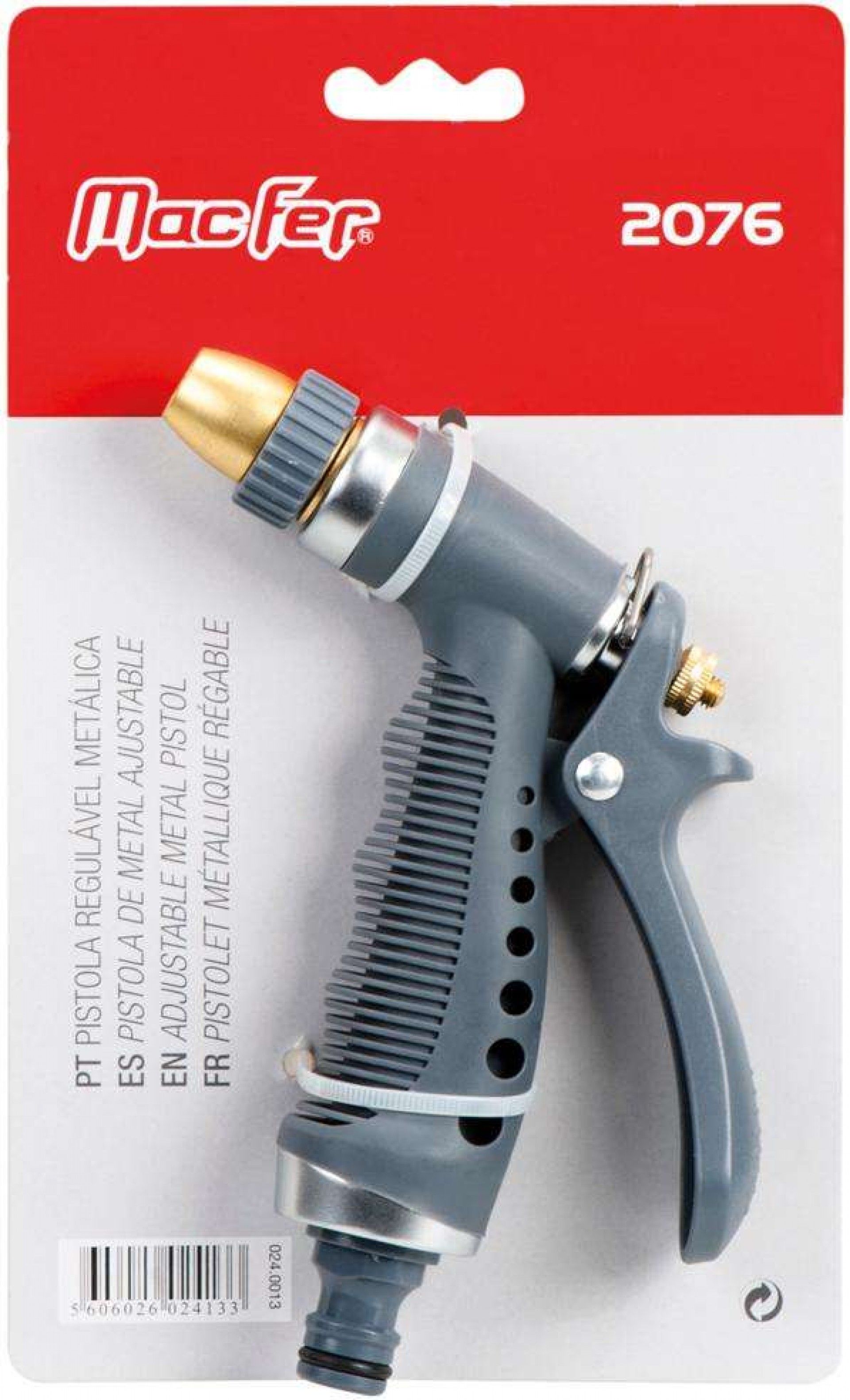 Pistola regulável metálica MacFer 2076 refª 024.0013 MACFER