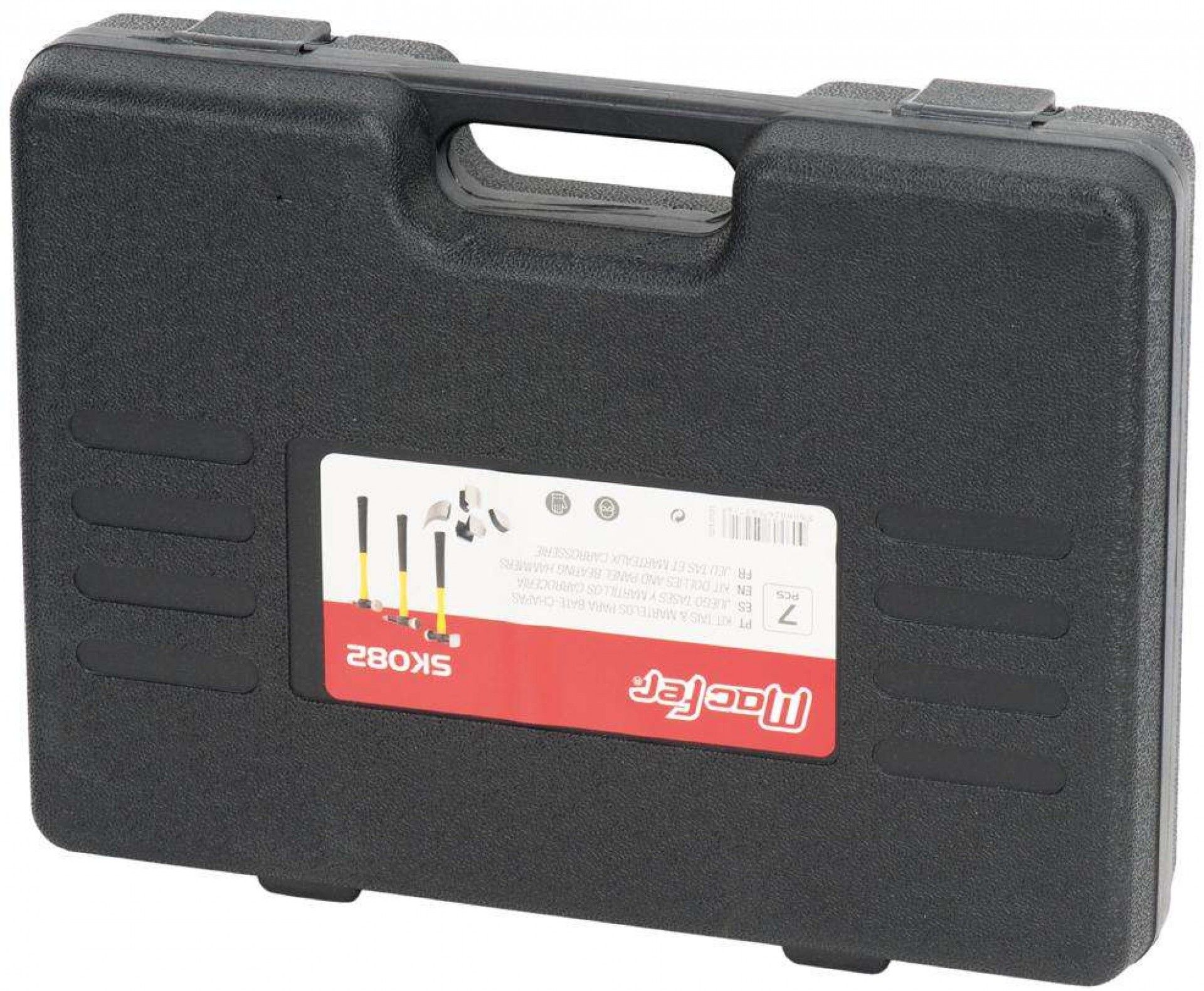 Kit tais & martelos p/ bate-chapas SK082 7pçs refª 023.0131 MACFER