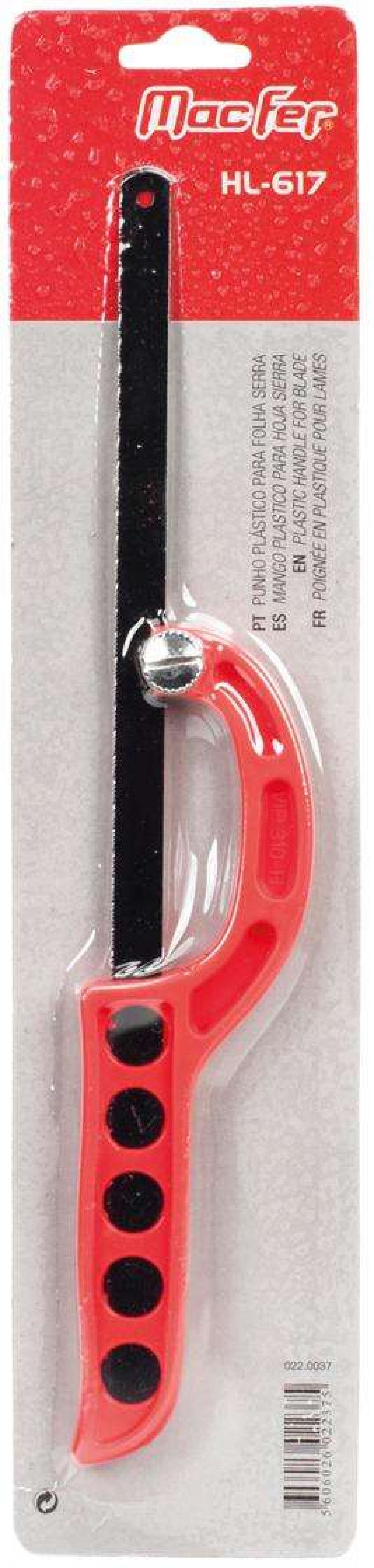 Punho plás. p/ folha serra MacFer HL-617 refª 022.0037 MACFER