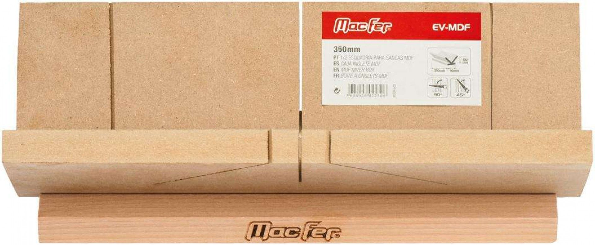 1/2 esquadria para sancas MDF EV-MDF 350mm refª 022.0030 MACFER