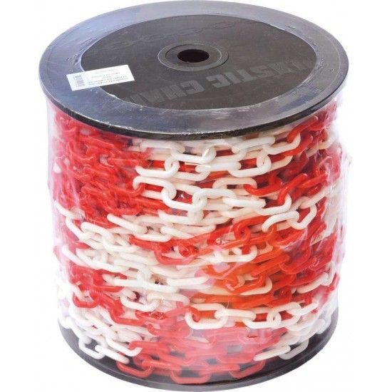 Corrente plstico CPYBK  8mm amarela/ preta (25m) ref 020.0074 MACFER