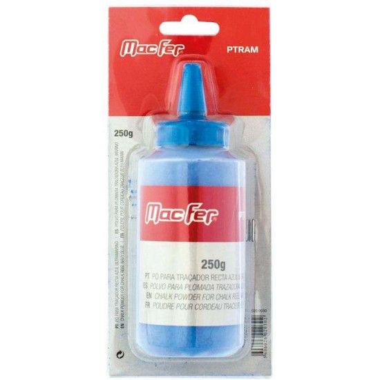 Pó para traçador recta PTRAM 250g azul ultramarino refª 020.0030 MACFER Pó para traçador recta PTRAM 250g azul ultramarino refª 020.0030 MACFER