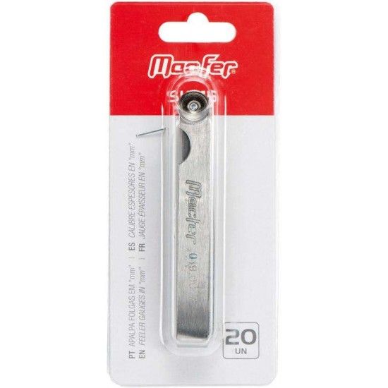Apalpa folgas em "mm" MacFer SK315 20 lminas ref 019.0017 MACFER