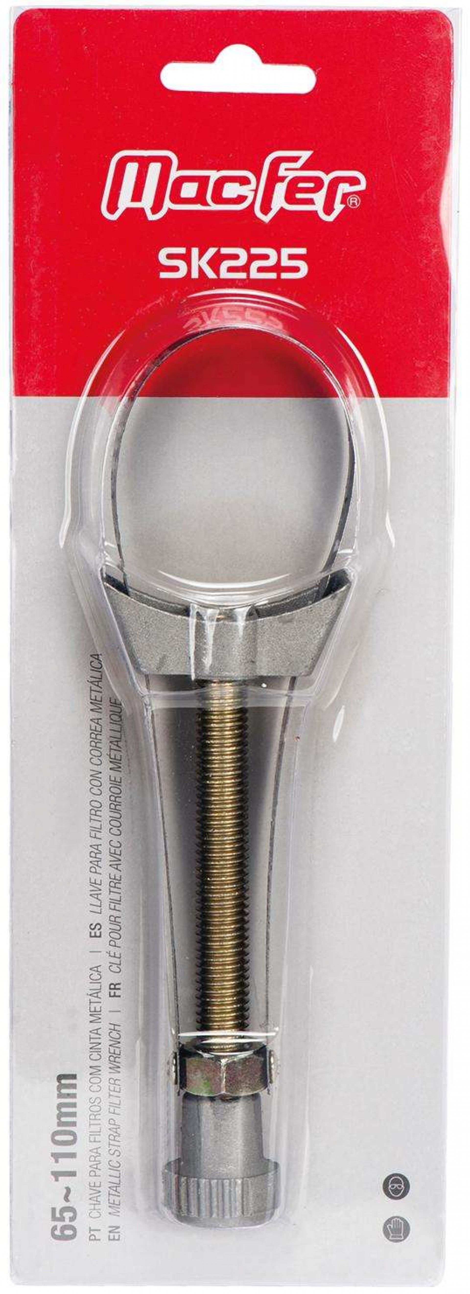 Cinta metálica para chave filtros SK225C 65~110mm refª 019.0014 MACFER