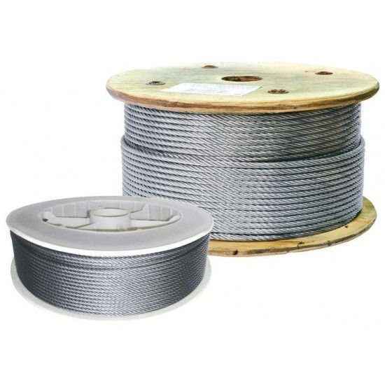 Cabo aço galv. anti-giratório WRG 19x7 8mm 100m refª 018.0063 MACFER Cabo aço galv. anti-giratório WRG 19x7 8mm 100m refª 018.0063 MACFER