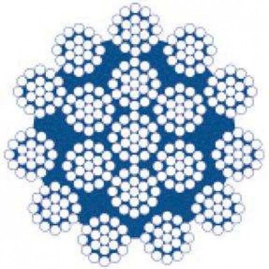 Cabo aço galv. anti-giratório WRG 19x7 8mm 100m refª 018.0063 MACFER Cabo aço galv. anti-giratório WRG 19x7 8mm 100m refª 018.0063 MACFER