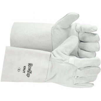 Luva de soldador 35cm Forrada Tam/cor