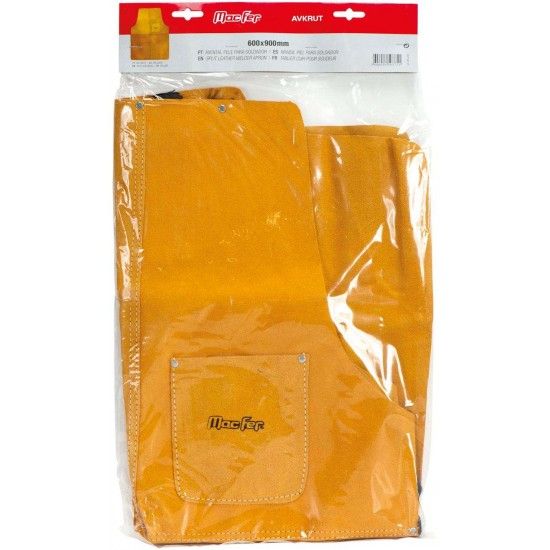 Avental pele p/ soldador MacFer AVKrut 600x900mm refª 017.0111 MACFER Avental pele p/ soldador MacFer AVKrut 600x900mm refª 017.0111 MACFER
