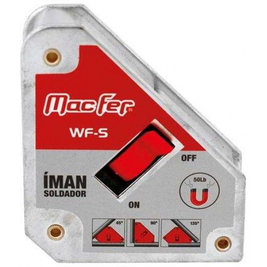 Íman soldador c/ vários ângulos MacFer WF-S 25kg (on/ off) refª 016.0100 MACFER Íman soldador c/ vários ângulos MacFer WF-S 25kg (on/ off) refª 016.0100 MACFER