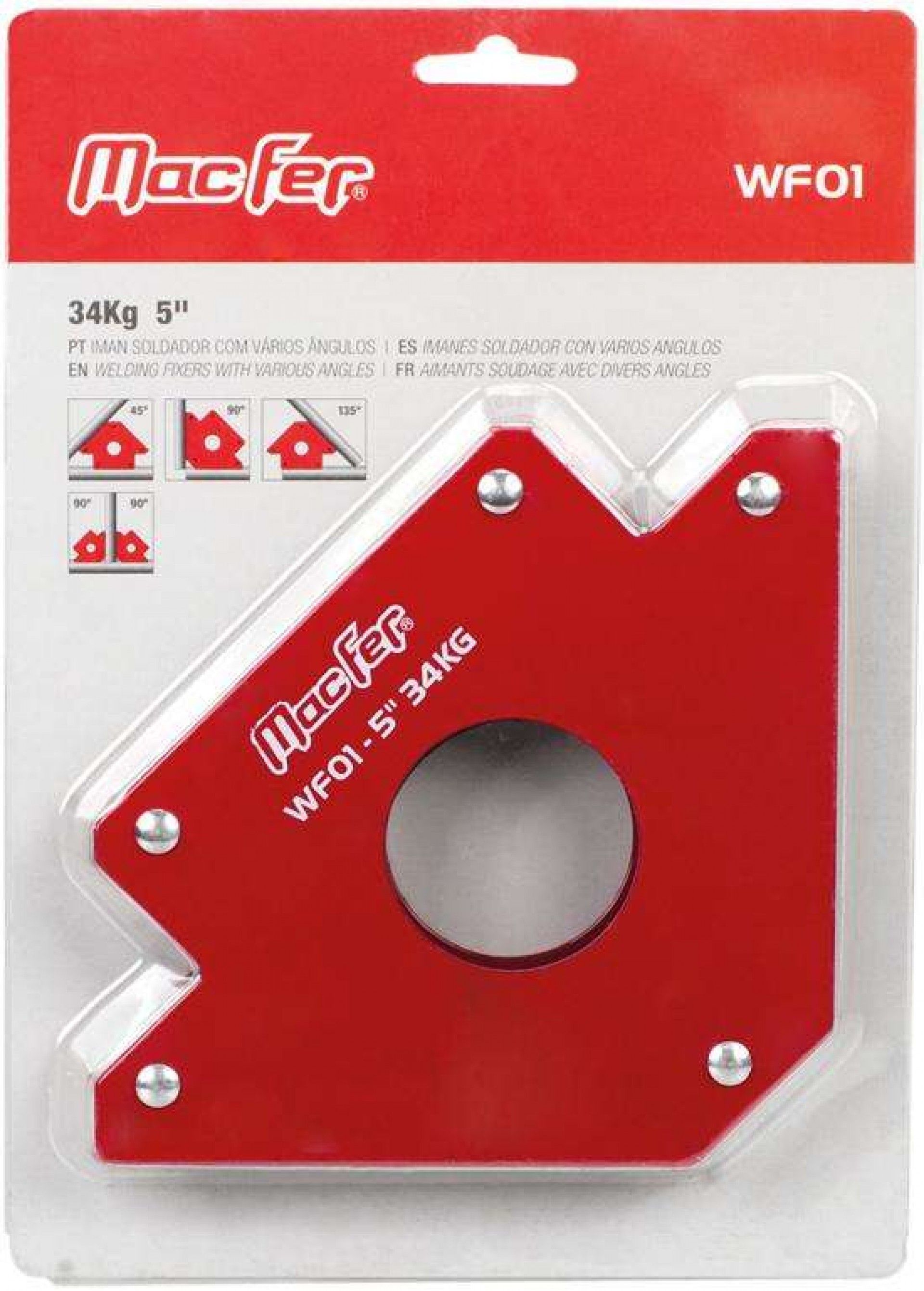 Íman soldador c/ vários ângulos MacFer WF01 23kg 4" refª 016.0098 MACFER