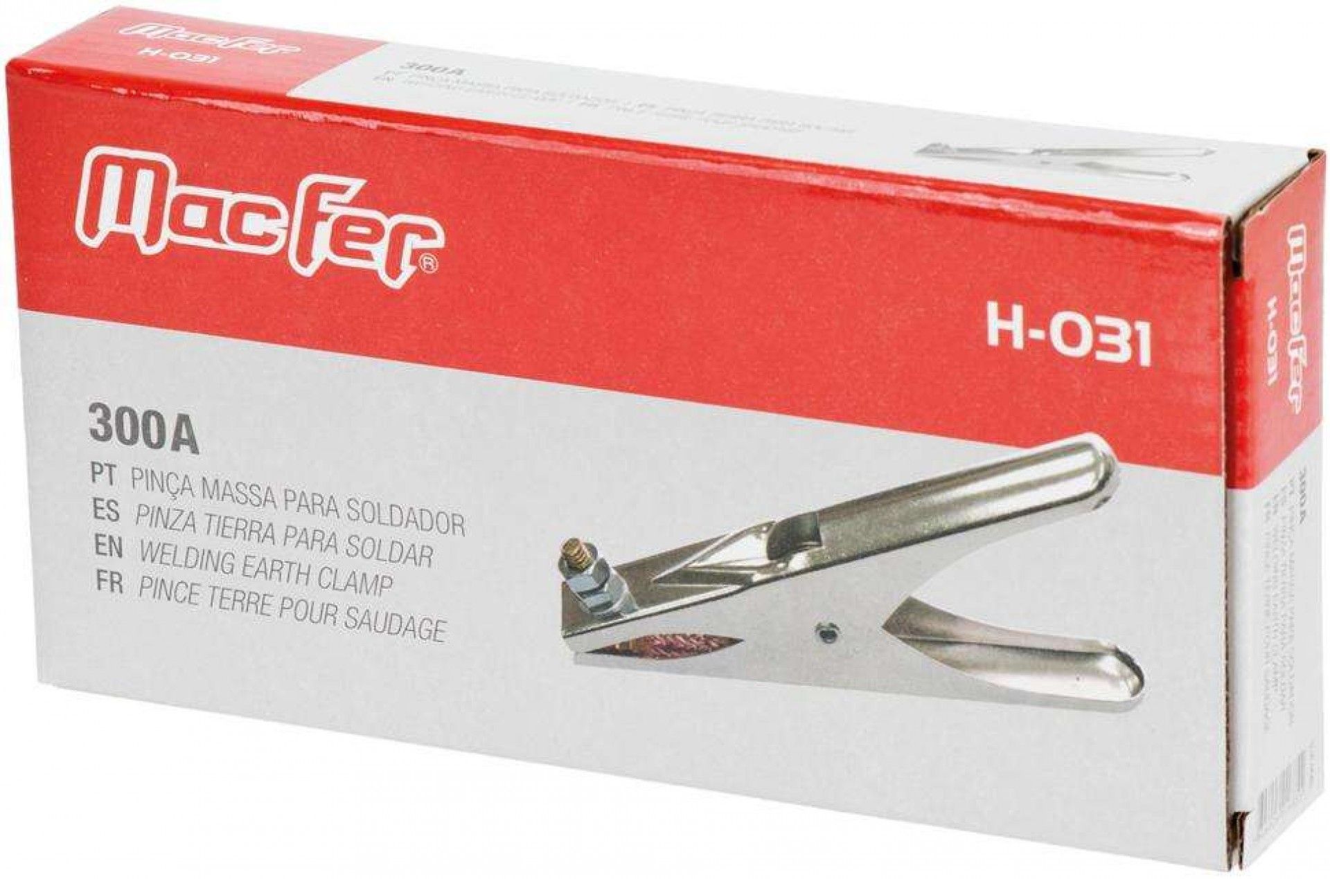 Pinça massa p/ soldador MacFer H-031 300A refª 016.0085 MACFER