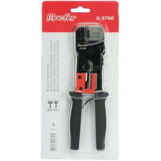 Alicate cravar fichas G-376E ref� 016.0057 Macfer
