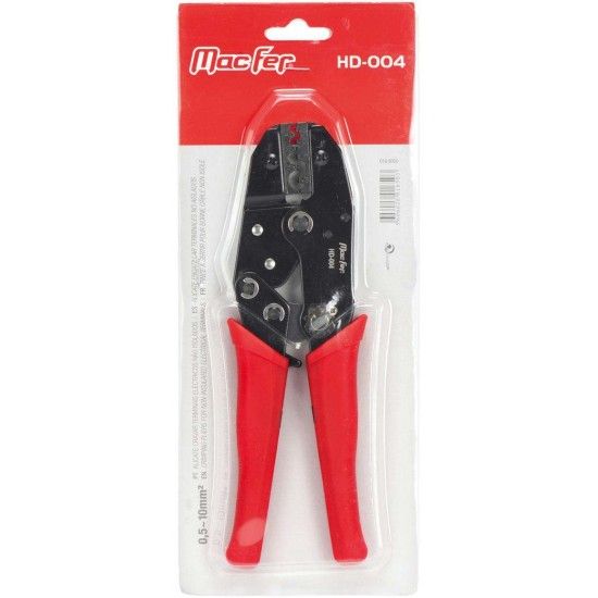 Alicate cravar term. elc. no isolados  HD-004 0,5~10mm2 ref 016.0050 MACFER