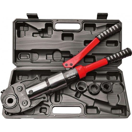 Alicate cravar tubos bicamada hidraúlico YQ-1632A 16-32mm 015.0150 Macfer Alicate cravar tubos bicamada hidraúlico YQ-1632A 16-32mm 015.0150 Macfer