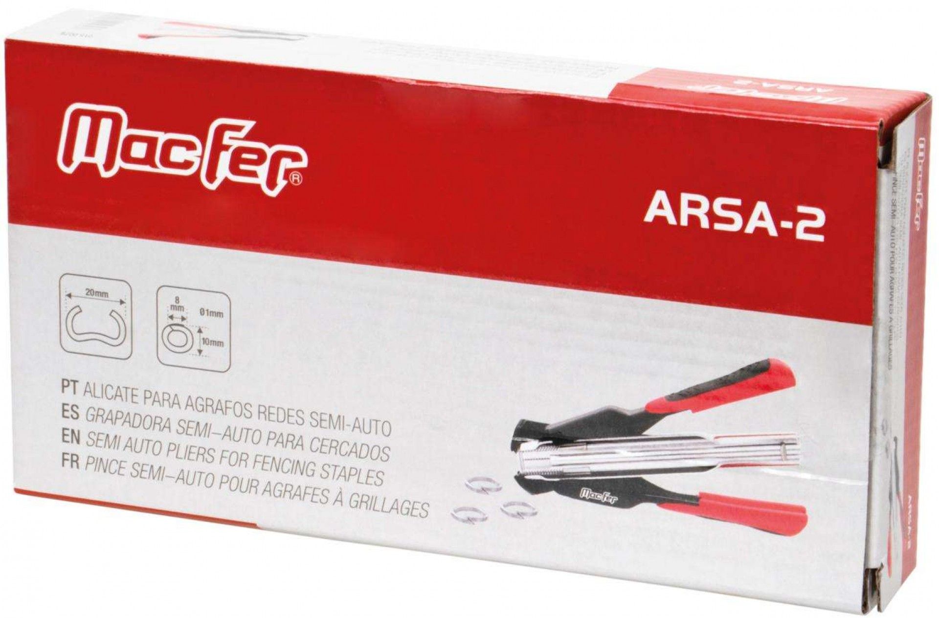 Alicate para agrafos redes semi-auto ARSA-2 refª 015.0079 Macfer