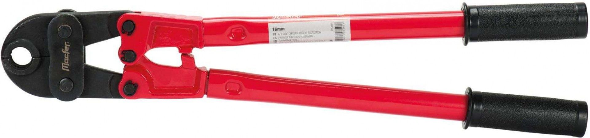 Alicate cravar tubos bicamada MacFer MP-16 16mm refª 015.0001 MACFER