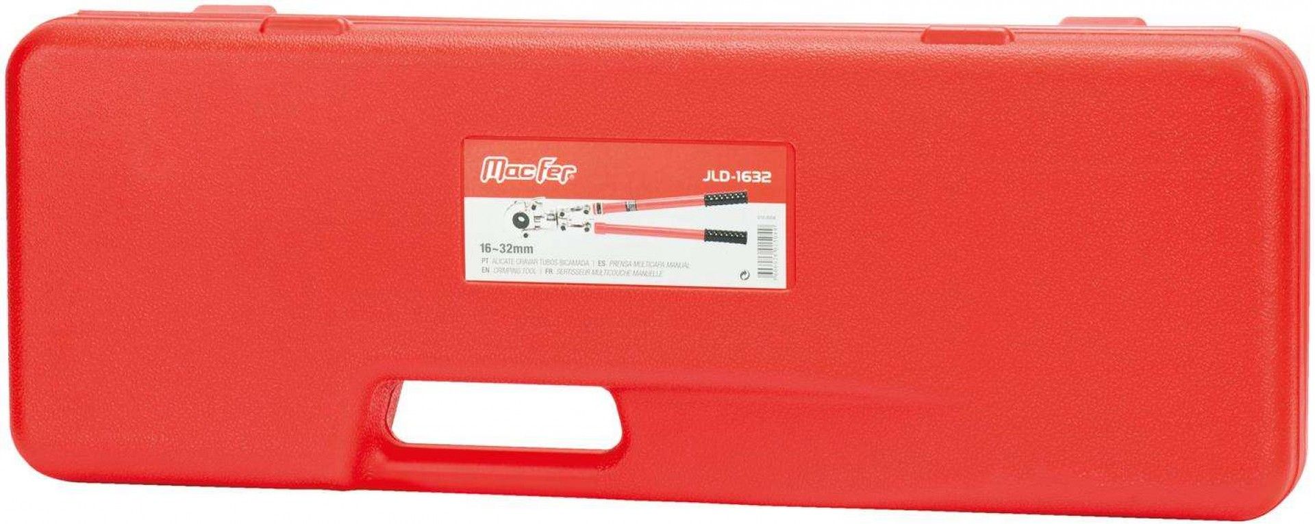 Alicate cravar tubos bicamada MacFer JLD-1632 16~32mm refª 015.0004 MACFER