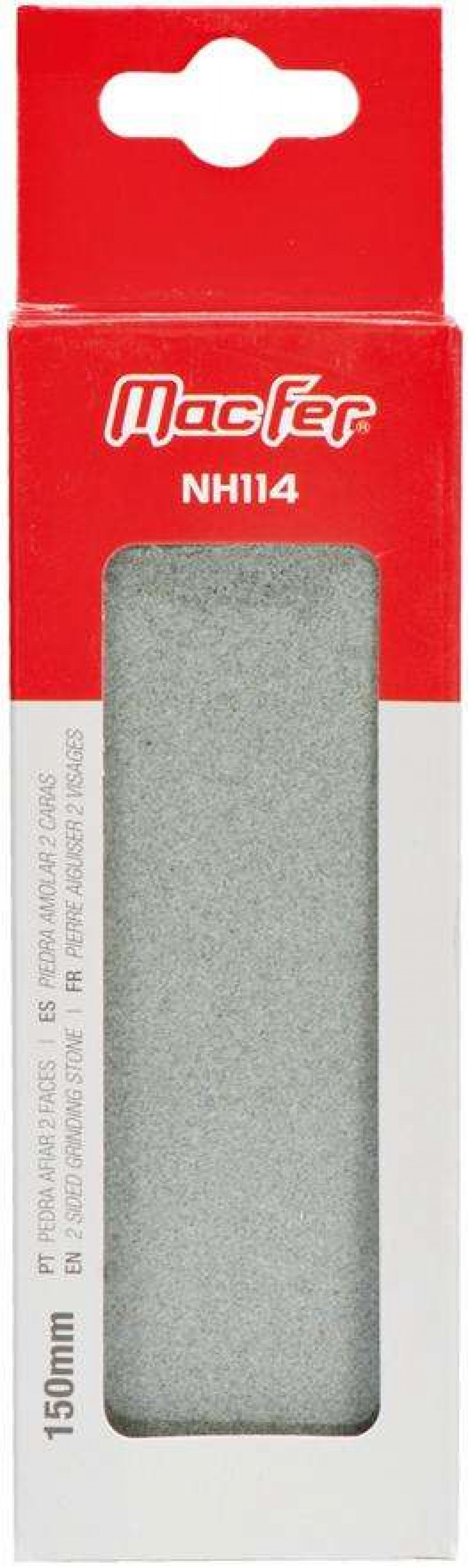 Pedra afiar 2 faces MacFer NH114 200mm refª 014.0077 MACFER