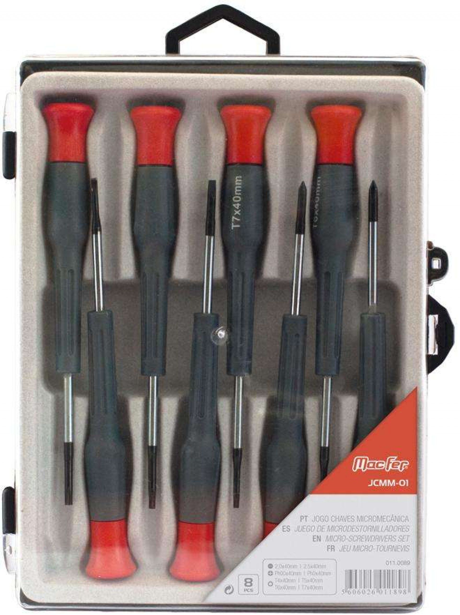 Jg. ch. micromecânica MacFer JCMM-01 8pçs refª 011.0089 MACFER