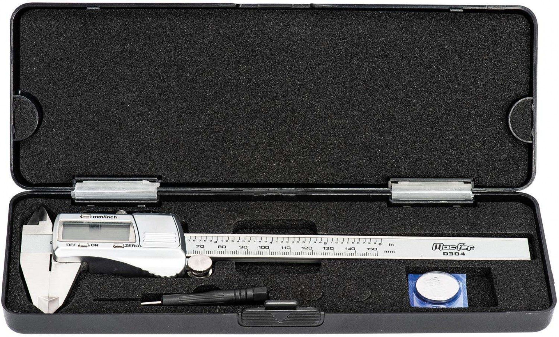 Paquímetro digital inox MacFer D304 200mm refª 010.0051 MACFER